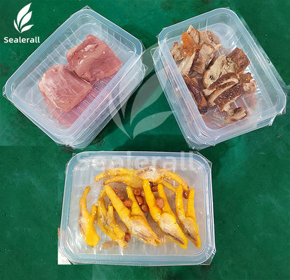 kaufen Frisches Fleisch Verpackungsmaschine mit veränderter Atmosphäre Kartenbeutelversiegelung 5KW mit Glasrahmen online manufacture